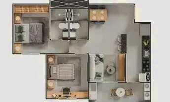 Imagem 3: Imóvel para venda com 52 metros quadrados com 2 quartos em Ponta Negra - Manaus - AM