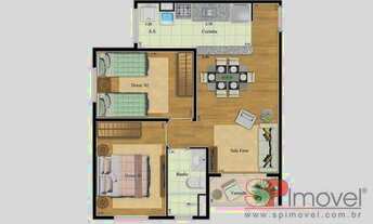 Imagem 6: Apartamento com 2 dormitórios à venda, 50 m² por R$ 260.000,00 - Tremembé - São Paulo/SP