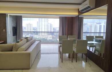 Imagem 4: Alugo apartamento mobiliado, no Bosque da Saúde Edifício Jardins de France, 119 m²,3 quart