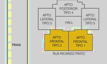 Imagem 4: Apartamento para venda com 133 metros quadrados com 3 quartos em Aparecida - Santos - SP