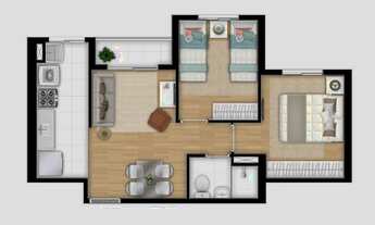 Imagem: Cidade Lider com sacada a partir R$ 169.999,00