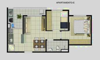 Imagem 2: Apartamento Torre Unica na Avenida Pires do Rio / PROGRAMA CASA VERDE E AMARELA