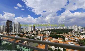 Imagem 7: Apartamento à venda na Vila Mariana, sala e varanda gourmet com pé direito duplo, 05 vagas