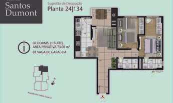 Imagem 2: Apartamento Novo com 2 quartos na Vila Atlântica - Mongaguá - SP