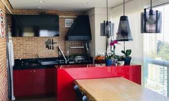 Imagem 4: Cobertura mobiliada, com requinte e qualidade, duas varandas, uma gourmet , piscina e jar