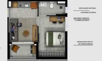 Imagem 3: Apartamento venda, 24 metros com 1 dormitório na Consolação - São Paulo - SP