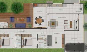 Imagem 3: Casa Térrea no Belvedere 03 Suítes