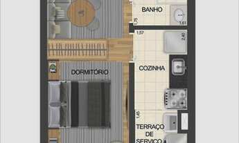 Imagem 3: STUDIO 27M² AO LADO DO METRÔ ALTO DO IPIRANGA - SP - Cód.WPE301