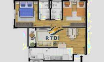 Imagem 6: Apartamento com 2 dormitórios à venda, 50 m² por R$ 340.000,00 - Vila Andrade - São Paulo