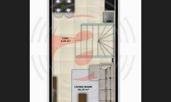 Imagem 3: Sobrado Geminado para Venda em Joinville, Comasa, 2 dormitórios, 2 suítes, 3 banheiros, 1