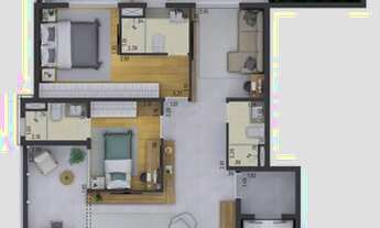 Imagem 4: Apartamento para venda possui 121 metros quadrados com 3 quartos em Indianópolis - São Pau