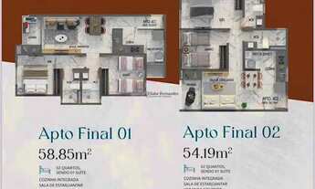 Imagem 6: Lindo apartamento c/ 2 quartos, 54m² à venda no Jardim Oceania, a 300m. da praia