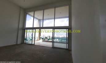 Imagem 3: Apartamento à venda na Vila Mariana, sala e varanda gourmet com pé direito duplo, 05 vagas