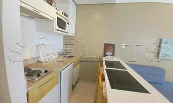 Imagem 2: Flat em Alphaville disponível para locação contendo 28m², 1 dormitório e 1 vaga