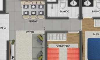 Imagem 3: Vendo apartamento com entrega abril/22,com 2 quartos(1 suíte),varanda gourmet, 1vaga,lazer