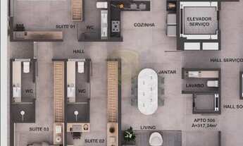 Imagem 6: Cobertura para Venda em João Pessoa, Cabo Branco, 3 dormitórios, 3 suítes, 5 banheiros, 4