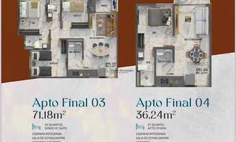 Imagem 7: Lindo apartamento c/ 2 quartos, 54m² à venda no Jardim Oceania, a 300m. da praia