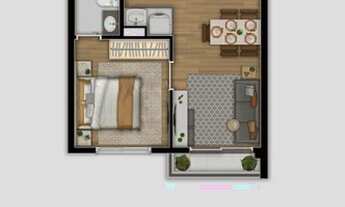 Imagem 6: Apartamento para venda possui 44 metros quadrados com 2 quartos em Vila Sônia - São Paulo