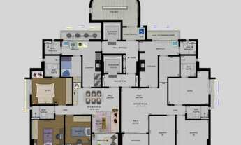 Imagem 4: Apartamento para venda com 84 metros quadrados com 3 quartos em Rosarinho - Recife - PE