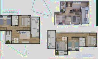 Imagem 7: Apartamento com 2 dormitórios à venda, 47 m² por R$ 213.490,00 - Condomínio VILA DI FIORI