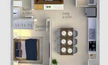 Imagem 4: Apartamento 2 Dormitórios para venda em Florianópolis - SC