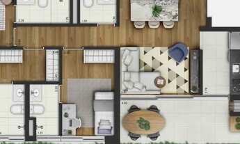 Imagem 5: Apartamento para venda tem 105 metros quadrados com 3 quartos em Campo Belo - São Paulo