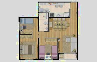 Imagem 3: Apartamento para venda tem 65 metros quadrados com 3 quartos em Vila Divina Pastora - São