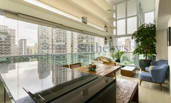 Imagem: Apartamento com terraço gourmet e pé-direito