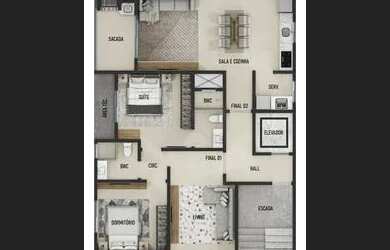 Imagem 7: Apartamento quadra mar, 02 dormitórios, à venda, GRAVATÁ, NAVEGANTES - SC