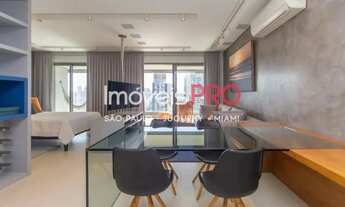 Imagem 3: Apto mobiliado para locação ou venda de 1 dorm e 2 vagas com lavabo no Vila Nova Conceição