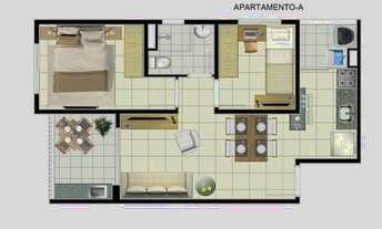 Imagem 3: Apartamento Torre Unica na Avenida Pires do Rio / PROGRAMA CASA VERDE E AMARELA