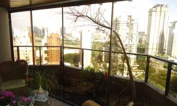 Imagem 3: Andar alto, 4 Stes, 4 vagas, 300 útil + Lareira, Terraço gourmet e linda vista