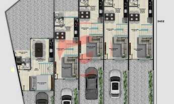 Imagem 5: Sobrado Geminado para Venda em Joinville, Comasa, 2 dormitórios, 2 suítes, 3 banheiros, 1