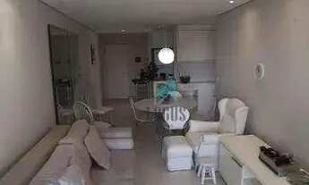 Imagem 3: Apartamento mobiliado com 1 dormitório para alugar, 55 m² por R$ 2.500/mês - Jardim - Sant