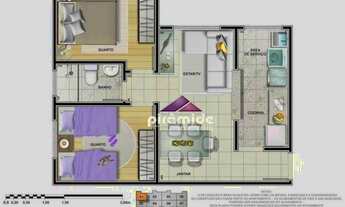 Imagem 2: Apartamento com 2 dormitórios à venda, 43 m² por R$ 250.000,00 - Conjunto Residencial Trin