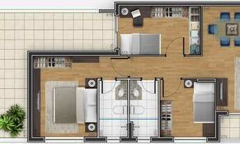 Imagem 6: APARTAMENTO com 3 dormitórios à venda por R$ 668.000,00 no bairro Cristo Rei - CURITIBA