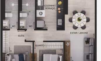 Imagem 7: Apartamento com 3 dormitórios à venda, 102 m² por R$ 754.999,00 - Altiplano Cabo Branco