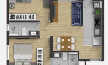 Imagem 6: APARTAMENTO com 2 dormitórios à venda por R$ 438.900,00 no bairro Rebouças - CURITIBA / PR