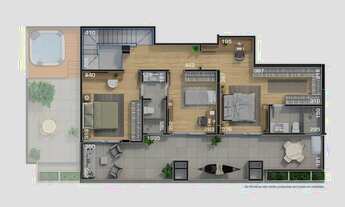 Imagem 7: APARTAMENTO com 3 dormitórios à venda por R$ 875.526,69 no bairro Campo Comprido - CURITIB