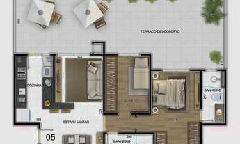 Imagem 3: APARTAMENTO com 2 dormitórios à venda por R$ 876.876,76 no bairro Vila Izabel - CURITIBA