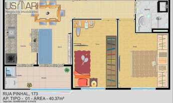 Imagem 2: Apartamento com 2 dormitórios à venda, 38 m² por R$ 220.400,00 - Cidade Patriarca - São Pa