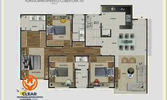 Imagem 7: VENDA-COBERTURA-205M²-4-QUARTOS-4-VAGAS-EM CONSTRUÇÃO-ABRIL-DE-2024-VARANDA-GOURMET-LAZER