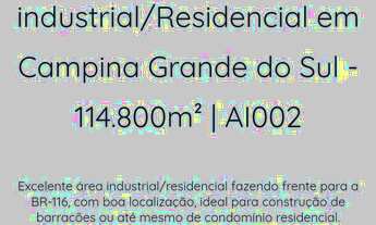 Imagem: Terreno / ÁREA 114.000M². Campina Gr
