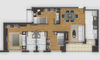 Imagem 7: APARTAMENTO com 3 dormitórios à venda por R$ 668.000,00 no bairro Cristo Rei - CURITIBA