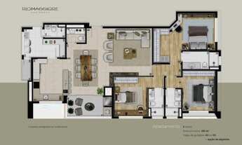 Imagem 2: APARTAMENTO com 3 dormitórios à venda por R$ 1.720.923,00 no bairro Alto da Rua XV - CURIT