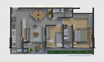 Imagem 5: APARTAMENTO com 3 dormitórios à venda por R$ 875.526,69 no bairro Campo Comprido - CURITIB