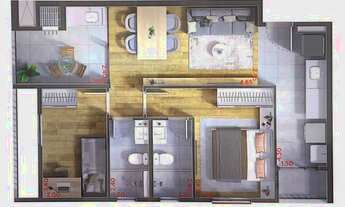Imagem 6: APARTAMENTO com 2 dormitórios à venda por R$ 348.036,65 no bairro Água Verde - CURITIBA