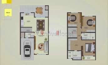 Imagem 5: Sobrado à venda 3 Quartos, sendo 1 Suíte, 1 Vaga, 110M², Uberaba, Curitiba - PR