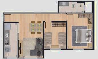 Imagem 7: APARTAMENTO com 2 dormitórios à venda por R$ 310.000,00 no bairro Santa Cândida - CURITIBA