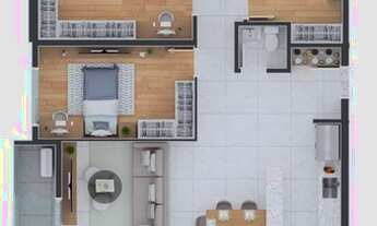 Imagem 5: APARTAMENTO com 3 dormitórios à venda por R$ 1.102.660,00 no bairro Alto da Rua XV - CURIT